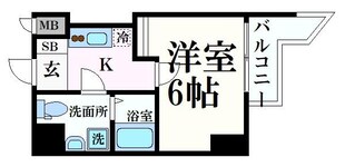 レジュールアッシュ谷町の物件間取画像